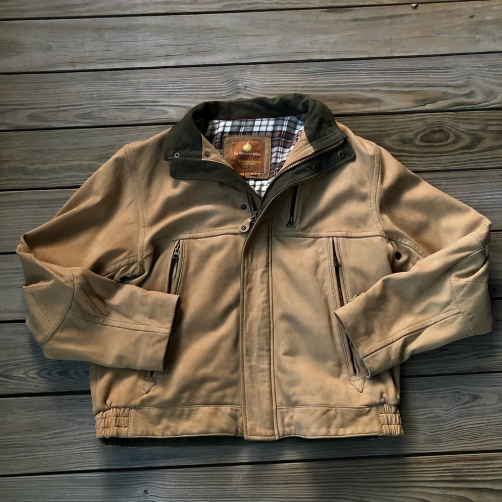 The Territory Ahead Leather Jacket Flannel Lining